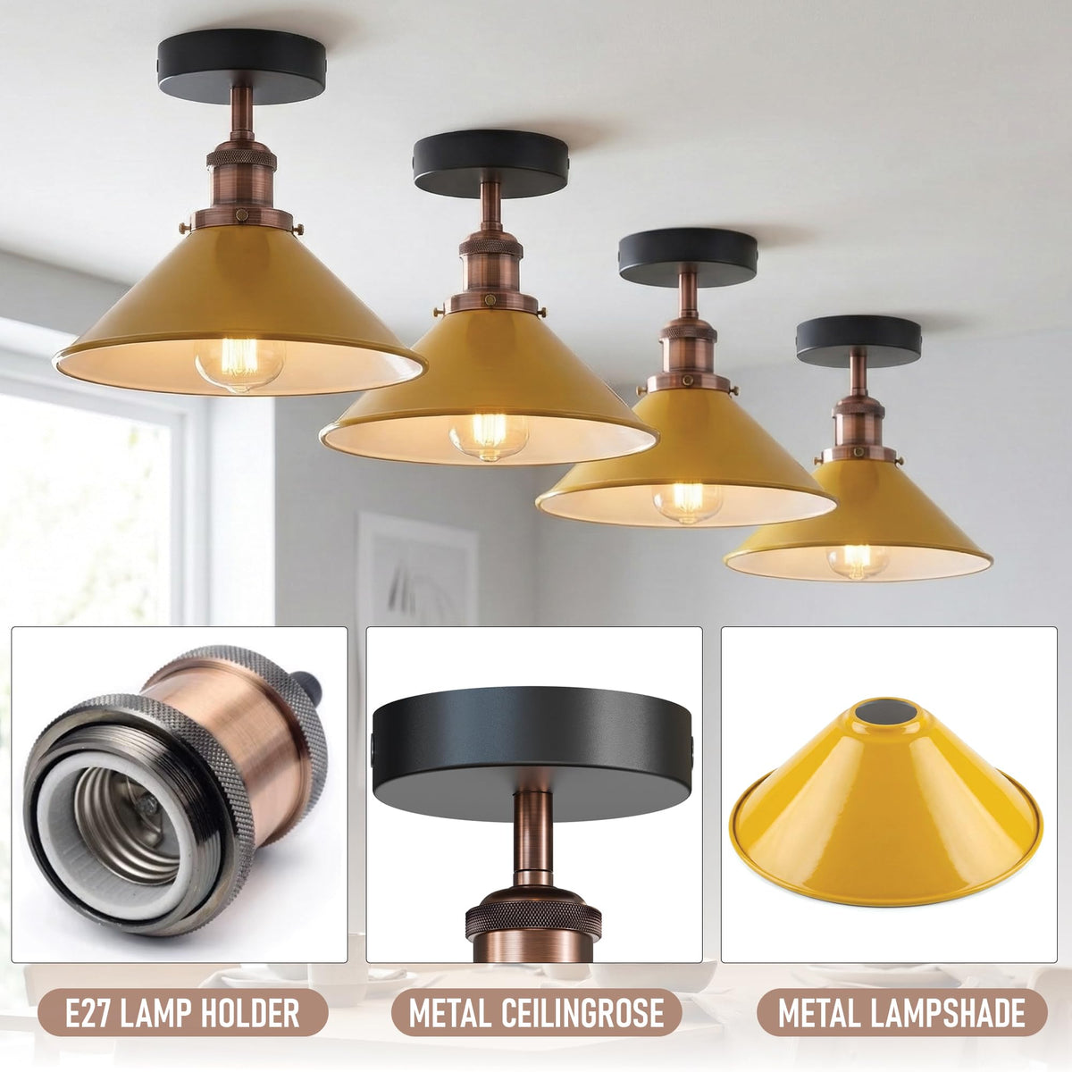 scandinavian ceiling lamp shad