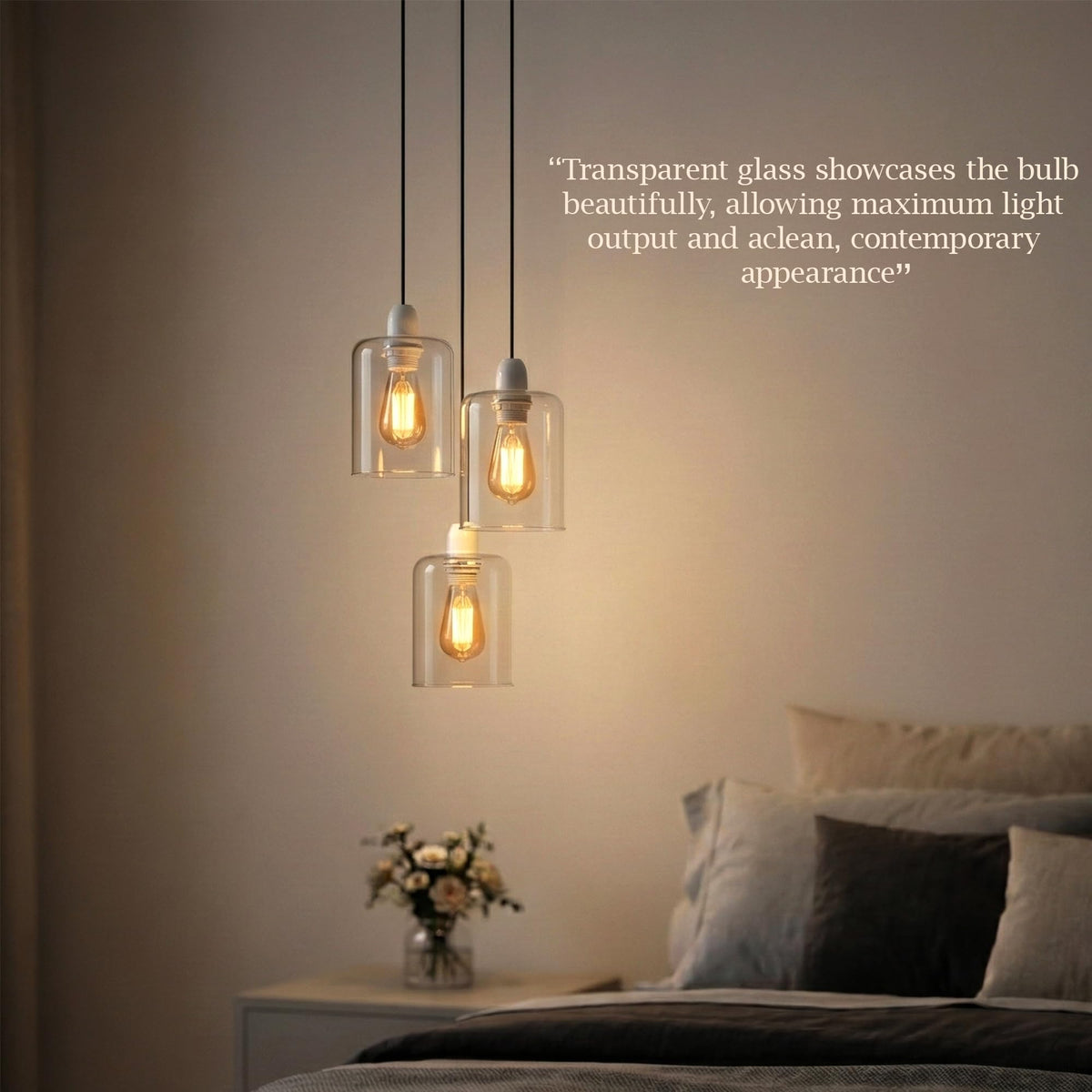 Glass Lamp Shade | Modern Ceiling Pendant Shade~4115