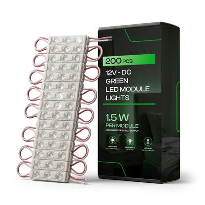 100pcs Injection LED Module for Signs 1.5W DC12V~4104