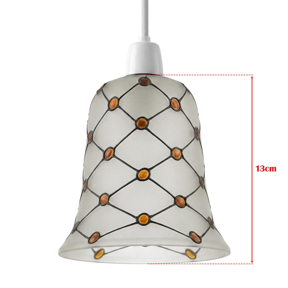 modern glass lamp shade ribbed