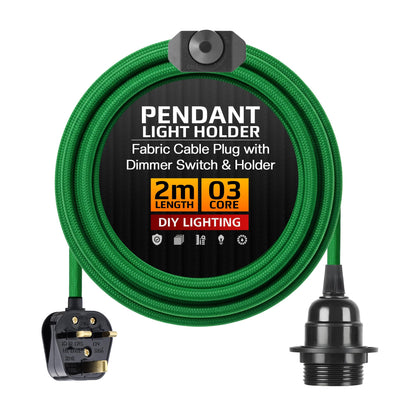Plug in Pendant Light E27 2m Dimmer Switch Cable~4142