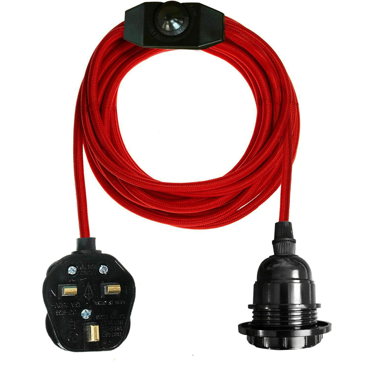 Industrial hanging 4m Plug in Pendant Light Fit~4065
