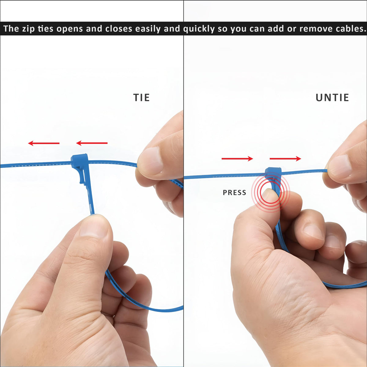 heavy duty zip ties white