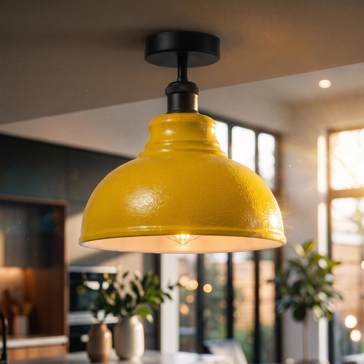 semi flush mount ceiling light