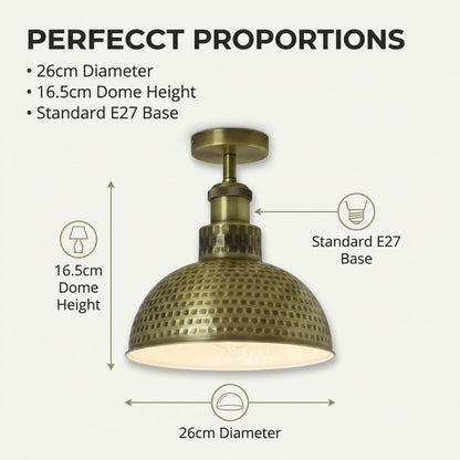 Industrial Modern Semi Flush Mount Ceiling Light~4064