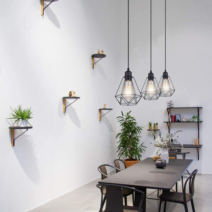black shade lampshade ceiling