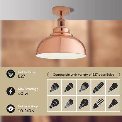 Industrial Modern Semi Flush Mount Ceiling Light~4064