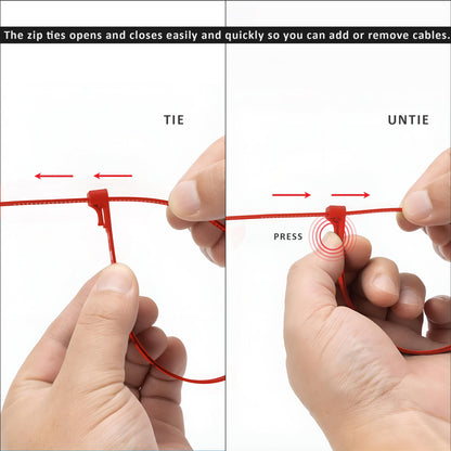 clear nylon zip ties large