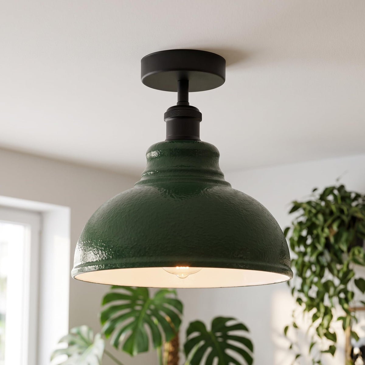 semi ceiling light mount flush