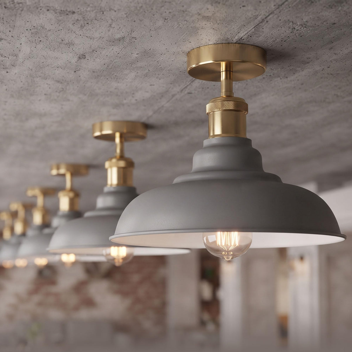 industrial semi flush ceiling