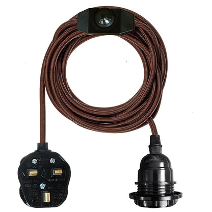 Plug in Pendant Light E27 2m Dimmer Switch Cable~4142