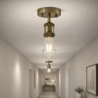 2 Pack Vintage Fully Earth Ceiling Light Flush Mount E27 Lamp~4083