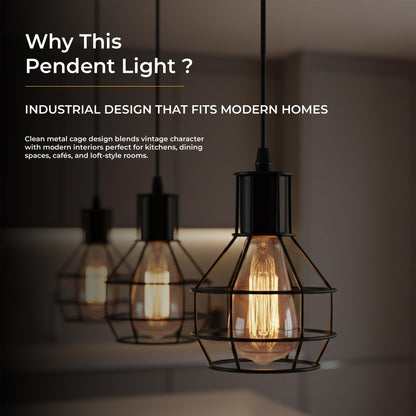 ceiling hanging light black