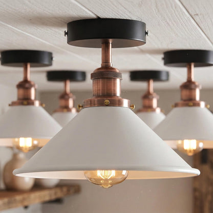 industrial metal ceiling shade