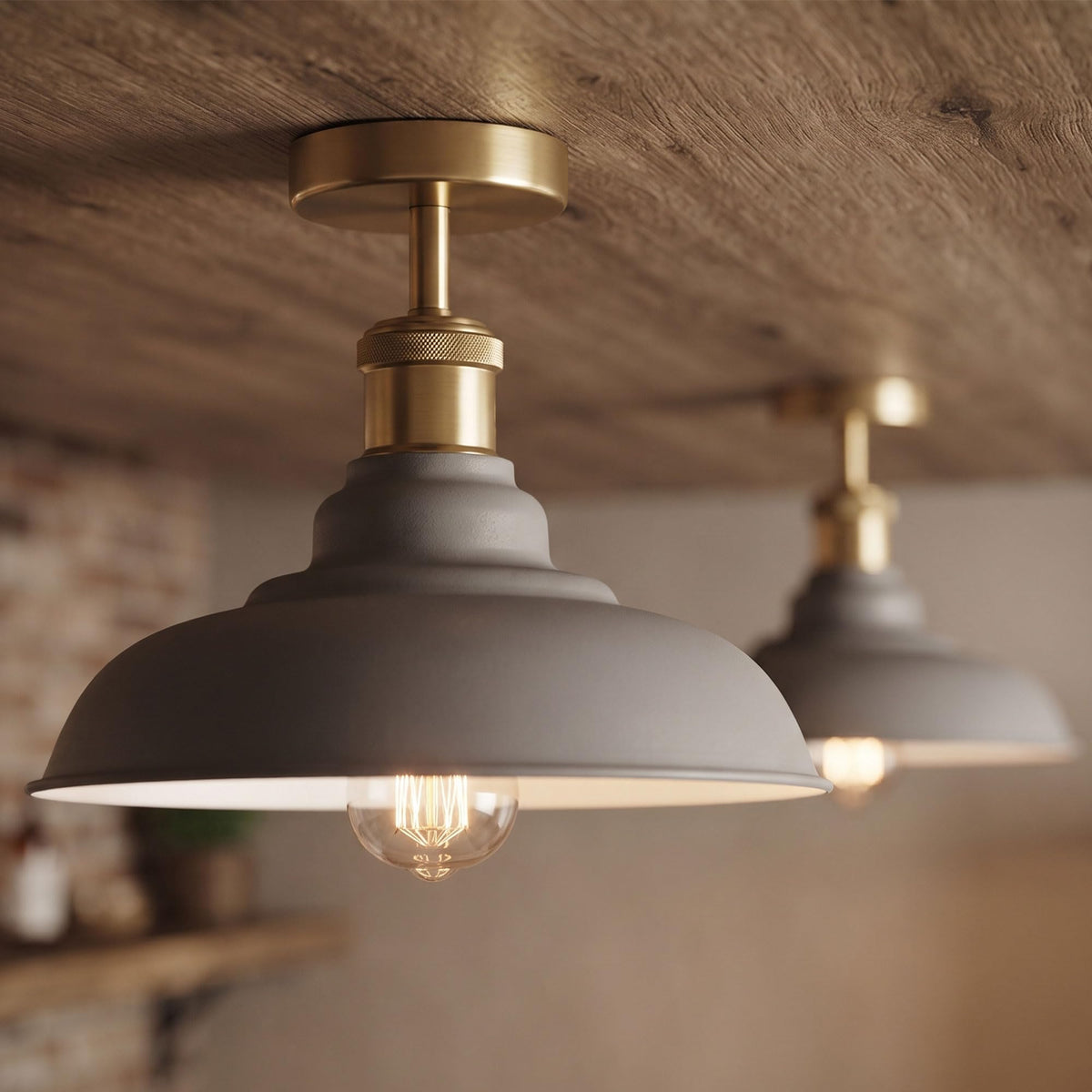 industrial semi flush ceiling