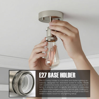 2 Pack Vintage Fully Earth Ceiling Light Flush Mount E27 Lamp~4083