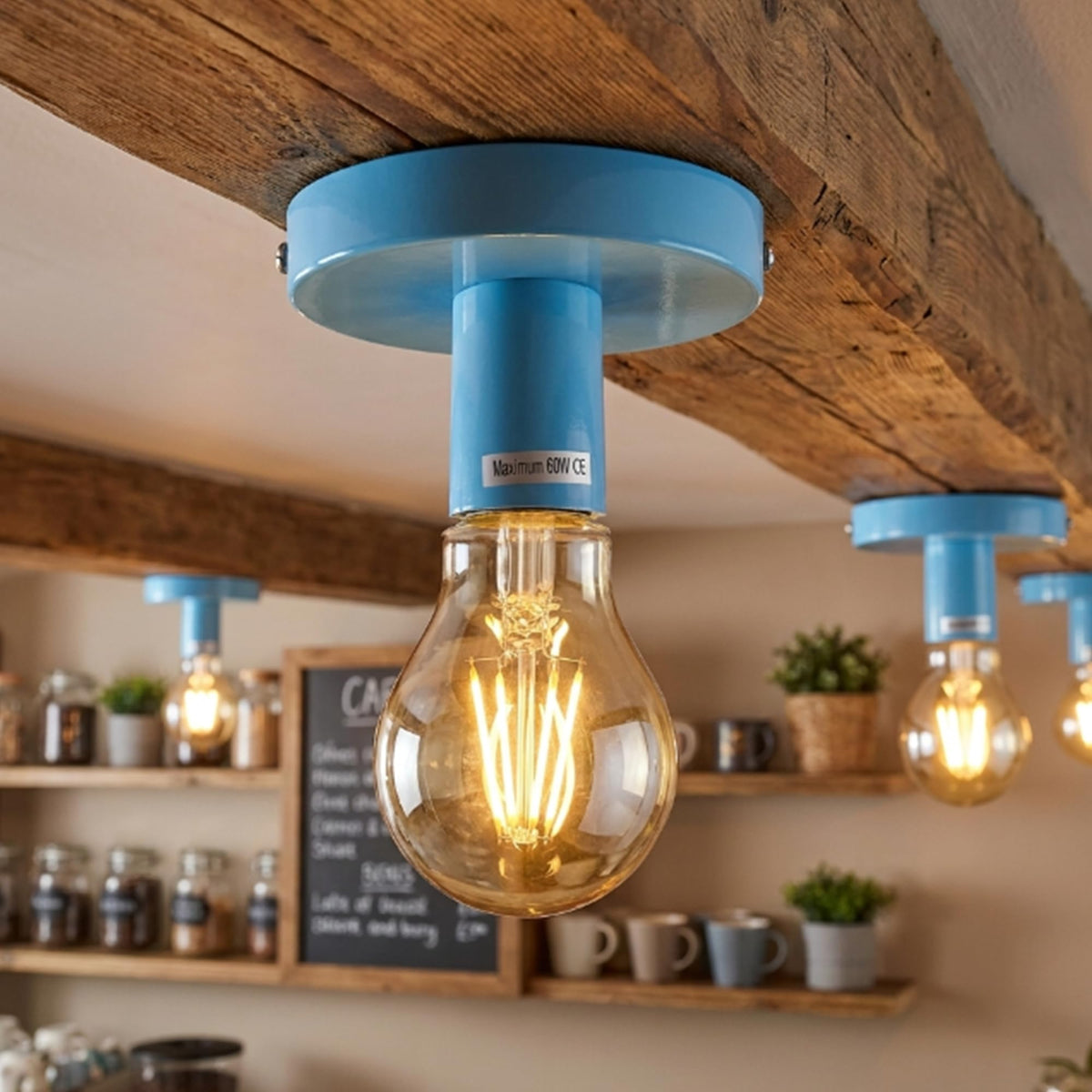 Vintage flush ceiling light la