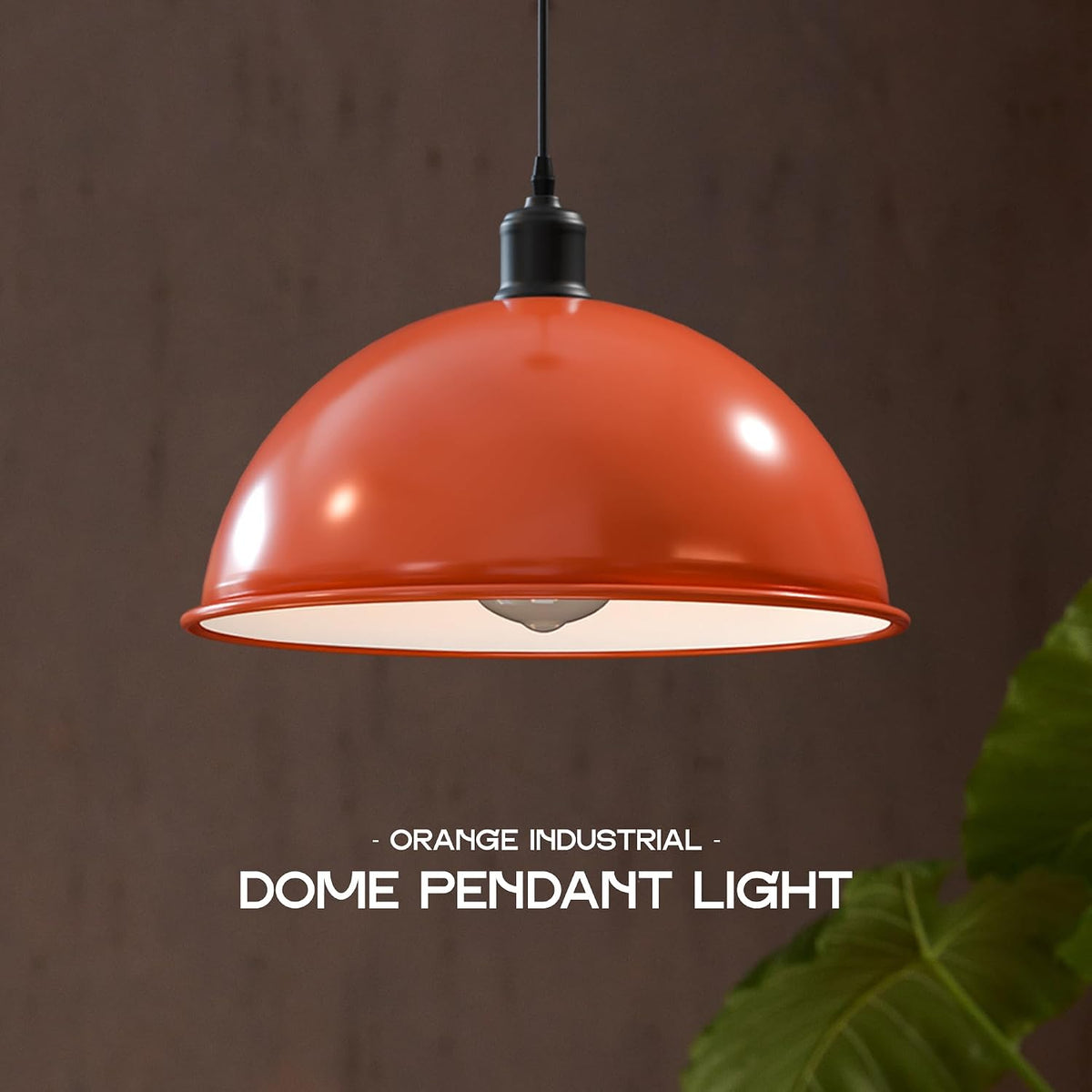 Vintage Large Industrial E27 Pendant Metal Ceiling Light Dome Shade ~3556