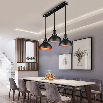 3 Way Pendant Light Triangle Metal Wire Cage~4059