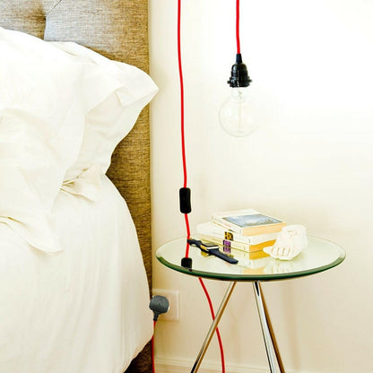 Plug in Pendant Light E27 2m Dimmer Switch Cable~4142