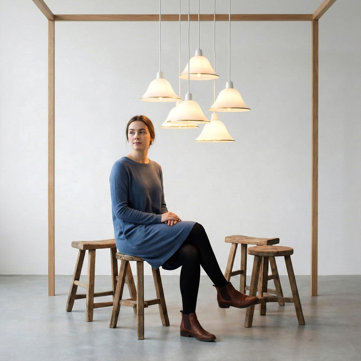 pendant glass lampshade lamp
