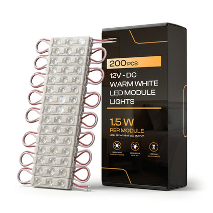 200pcs Injection LED Module for Signs 1.5W DC12V~4105