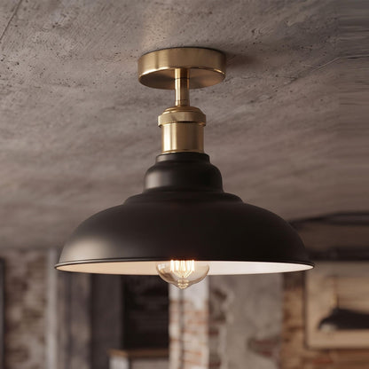 cage semi flush ceiling light