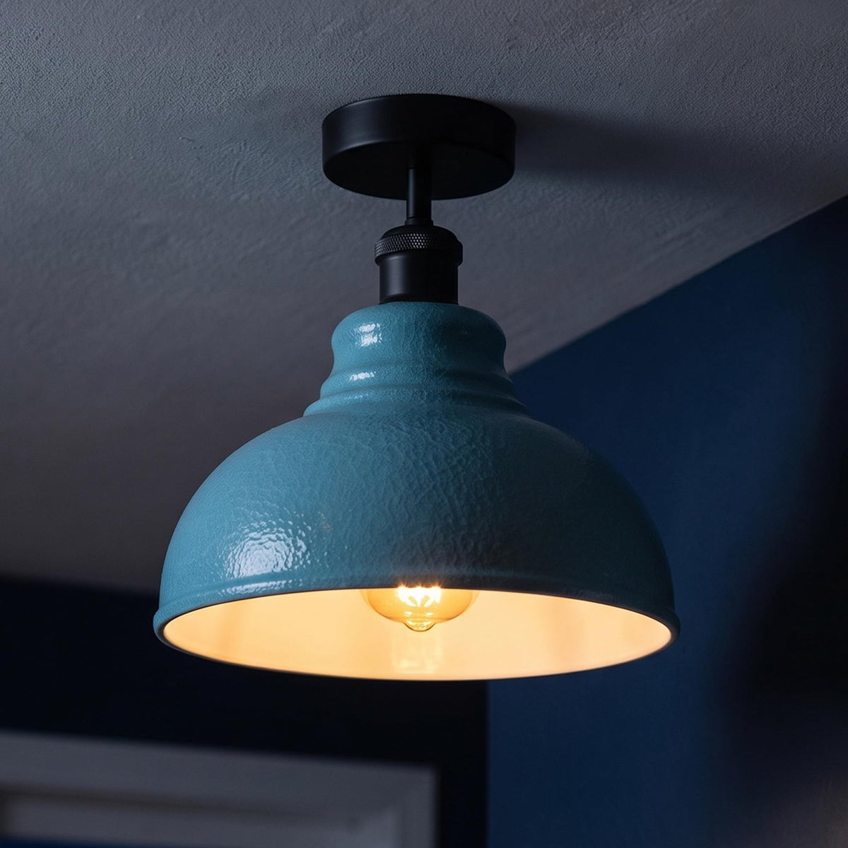 mount vintage flush light