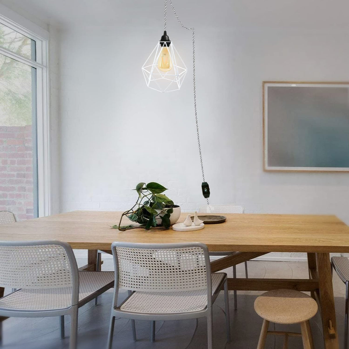 with pendant dining hanging