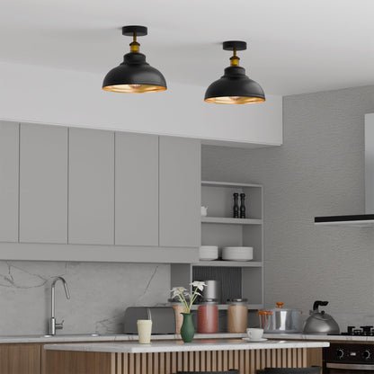 Industrial Modern Semi Flush Mount Ceiling Light~4064