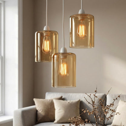 2Pack Glass Lamp Shade E27 Easy Fit Ceiling Pendant~4111