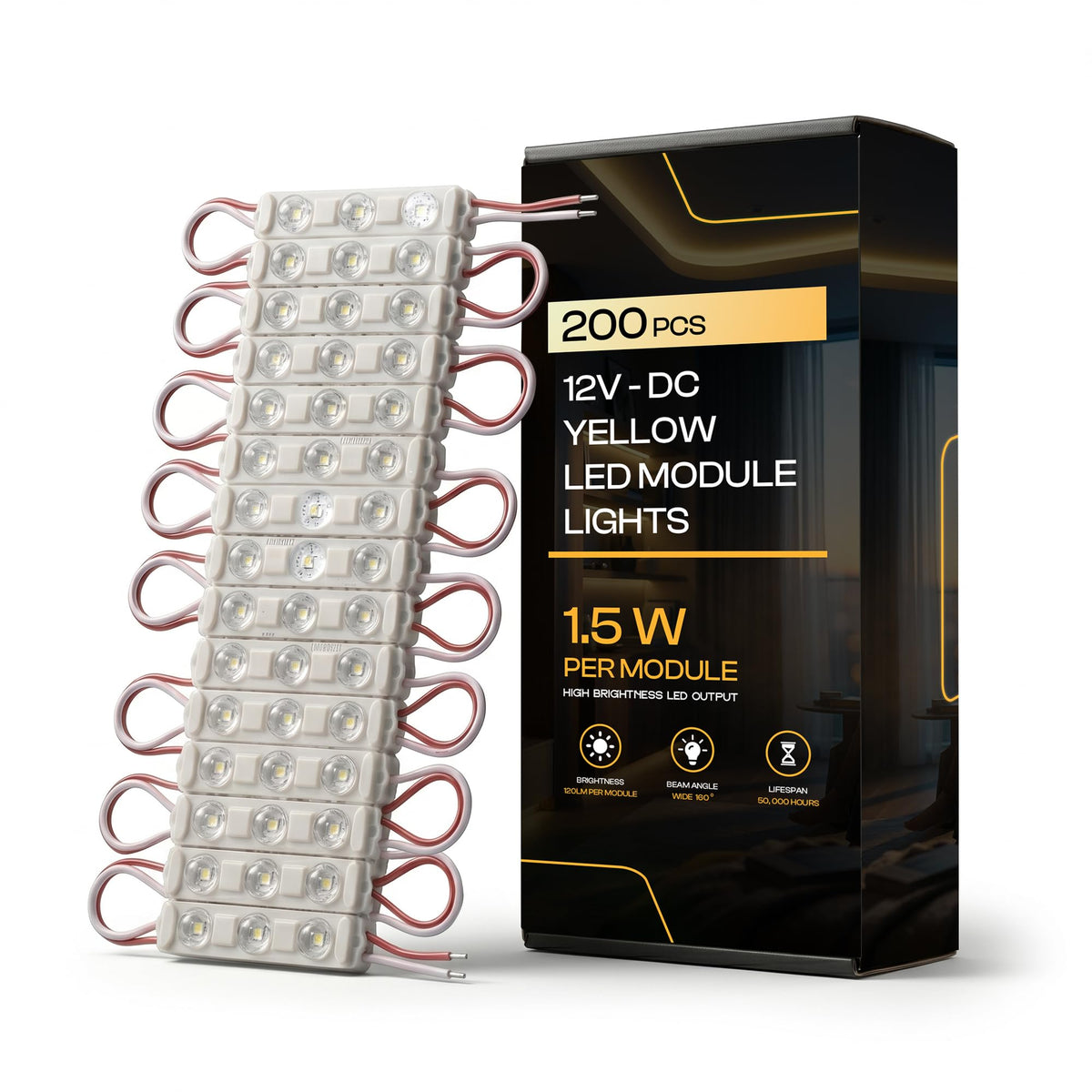 200pcs Injection LED Module for Signs 1.5W DC12V~4105