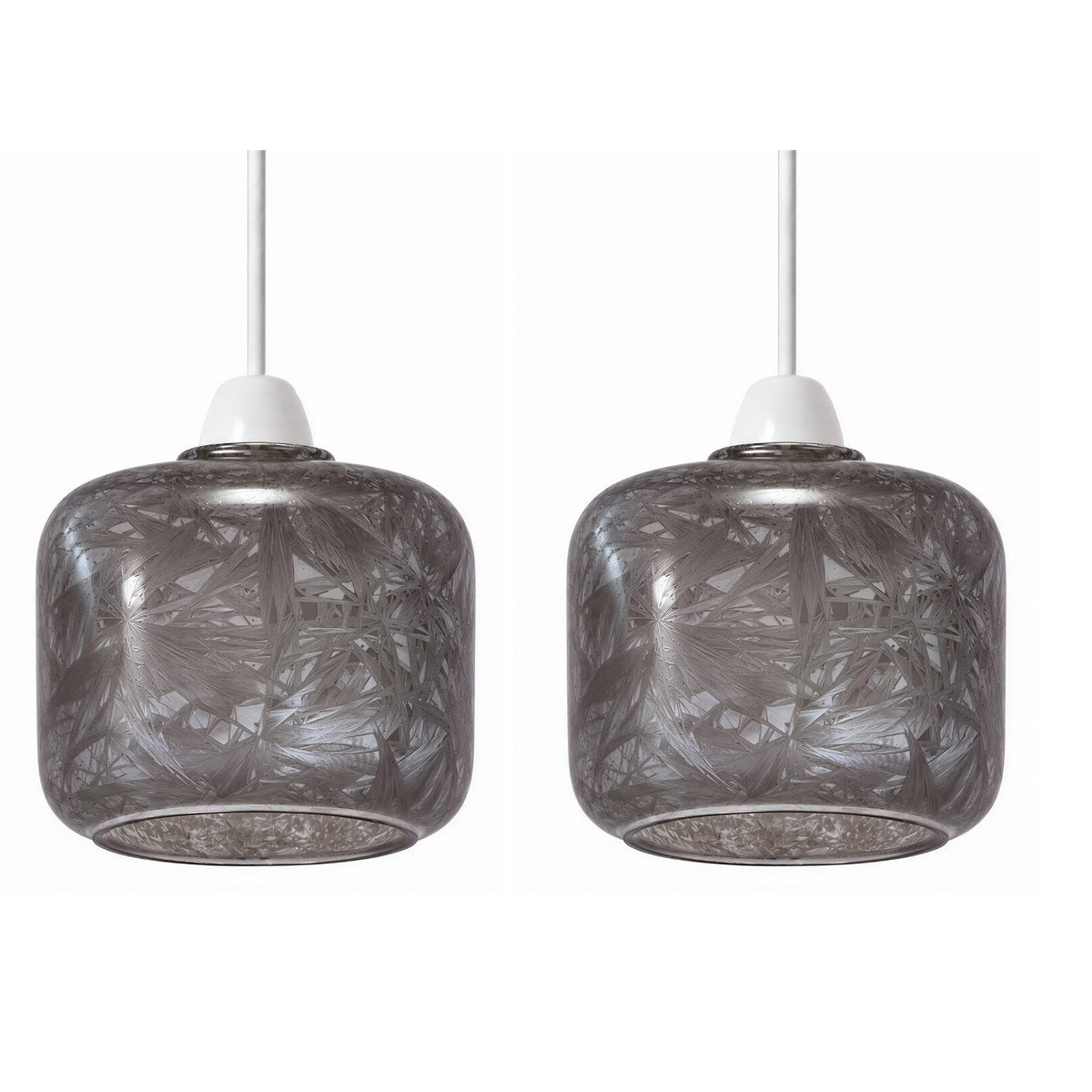 2Pack Glass Lamp Shade E27 Easy Fit Ceiling Pendant~4111