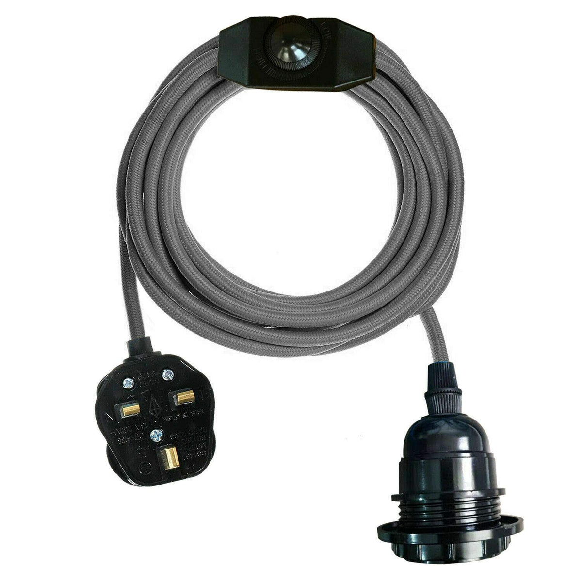 Industrial hanging 4m Plug in Pendant Light Fit~4065