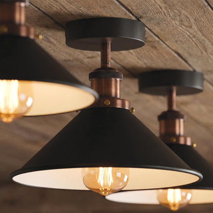 vintage style loft lamp shade