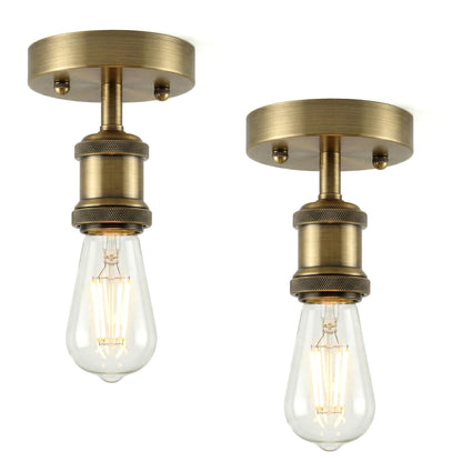 2 Pack Vintage Fully Earth Ceiling Light Flush Mount E27 Lamp~4083