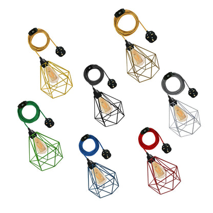 diamond shape pendant light