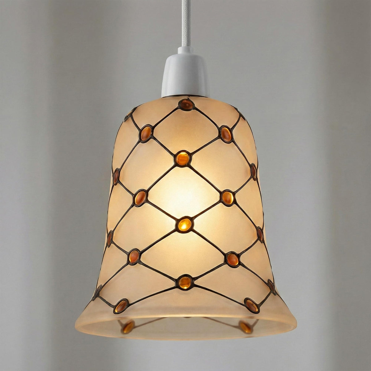 modern glass lamp shade ribbed