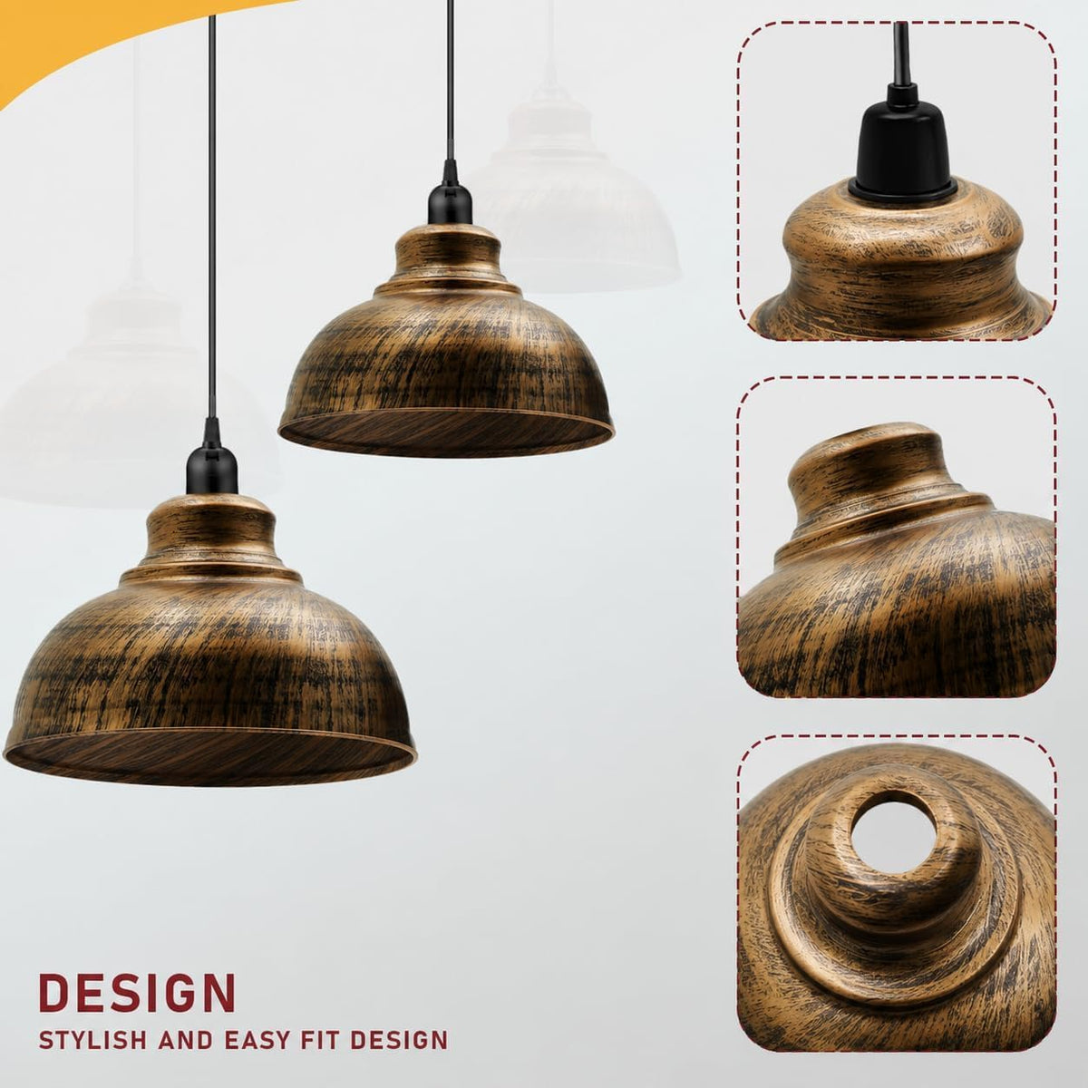2Pack 29cm Lamp Shade,Pendant Ceiling Light Shade~4080