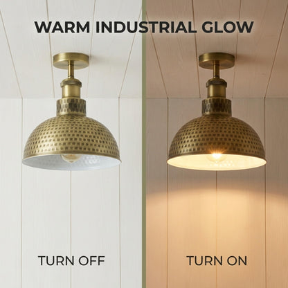 Industrial Modern Semi Flush Mount Ceiling Light~4064