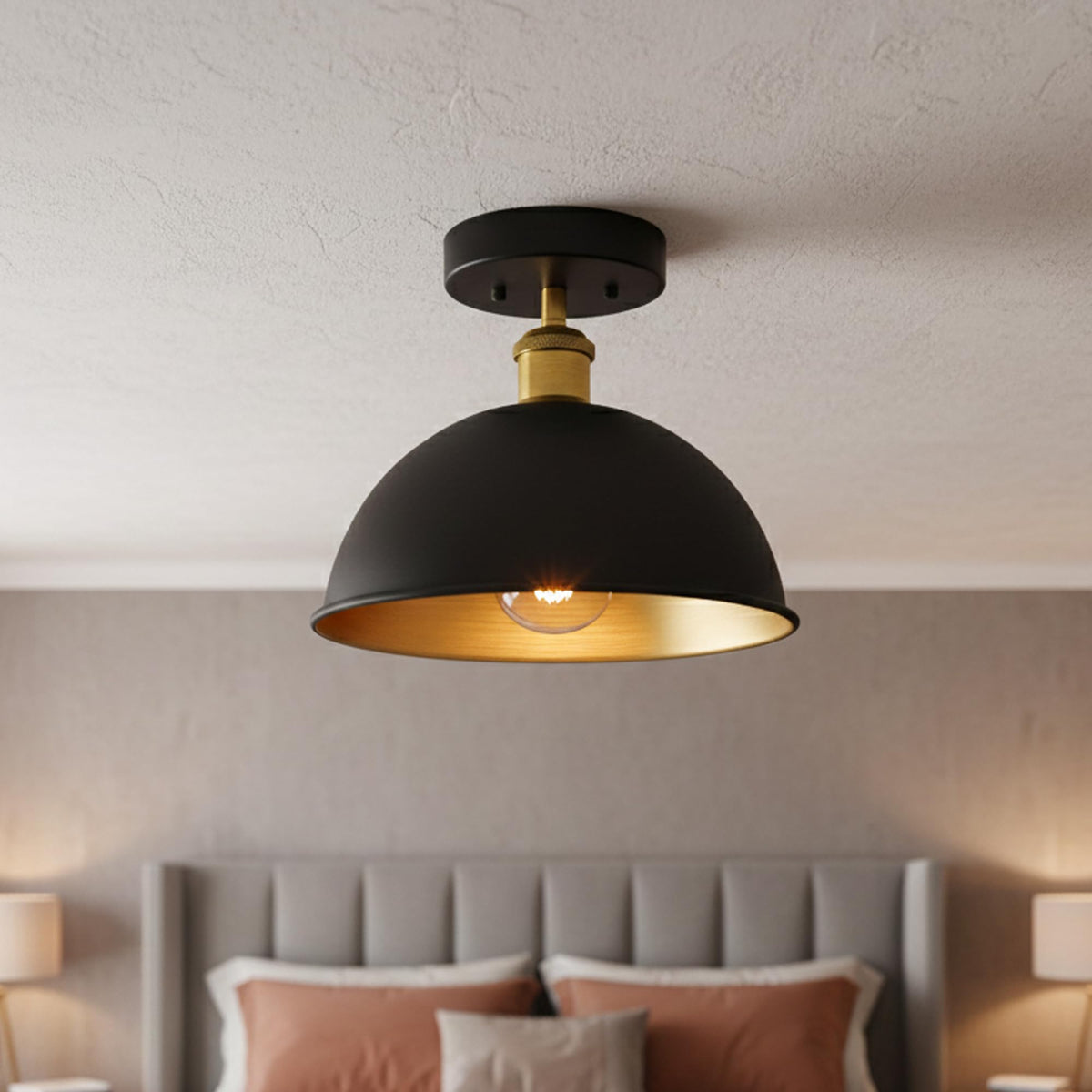 Metal  ceiling light e27 flush mount light