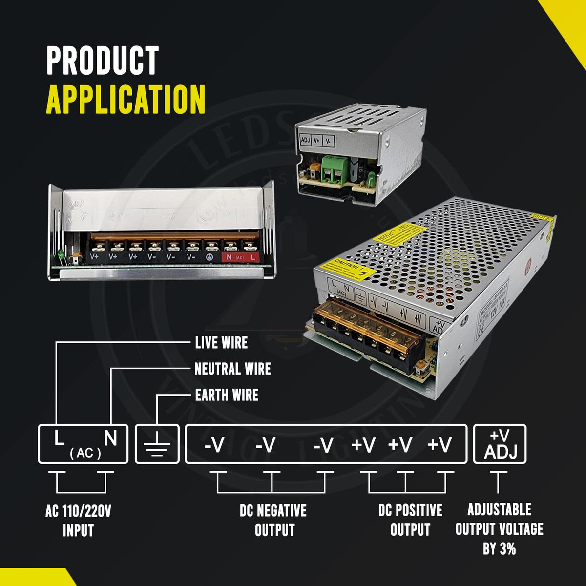 led signage power supply adapt