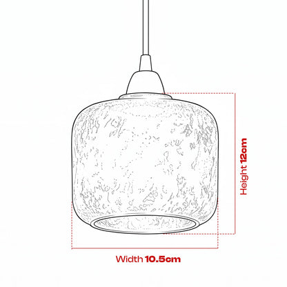 2Pack Glass Lamp Shade E27 Easy Fit Ceiling Pendant~4111