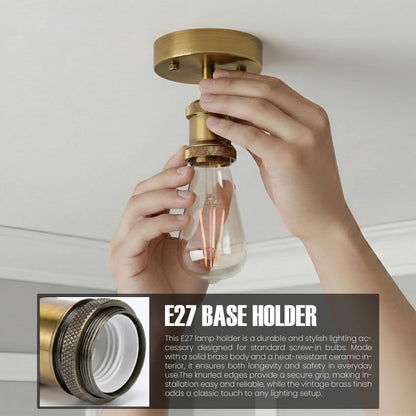 2 Pack Vintage Fully Earth Ceiling Light Flush Mount E27 Lamp~4083