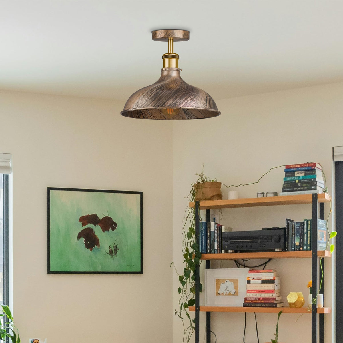 blue modern ceiling light