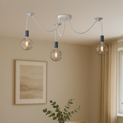 3 Head Industrial Spider Pendant Light~4098