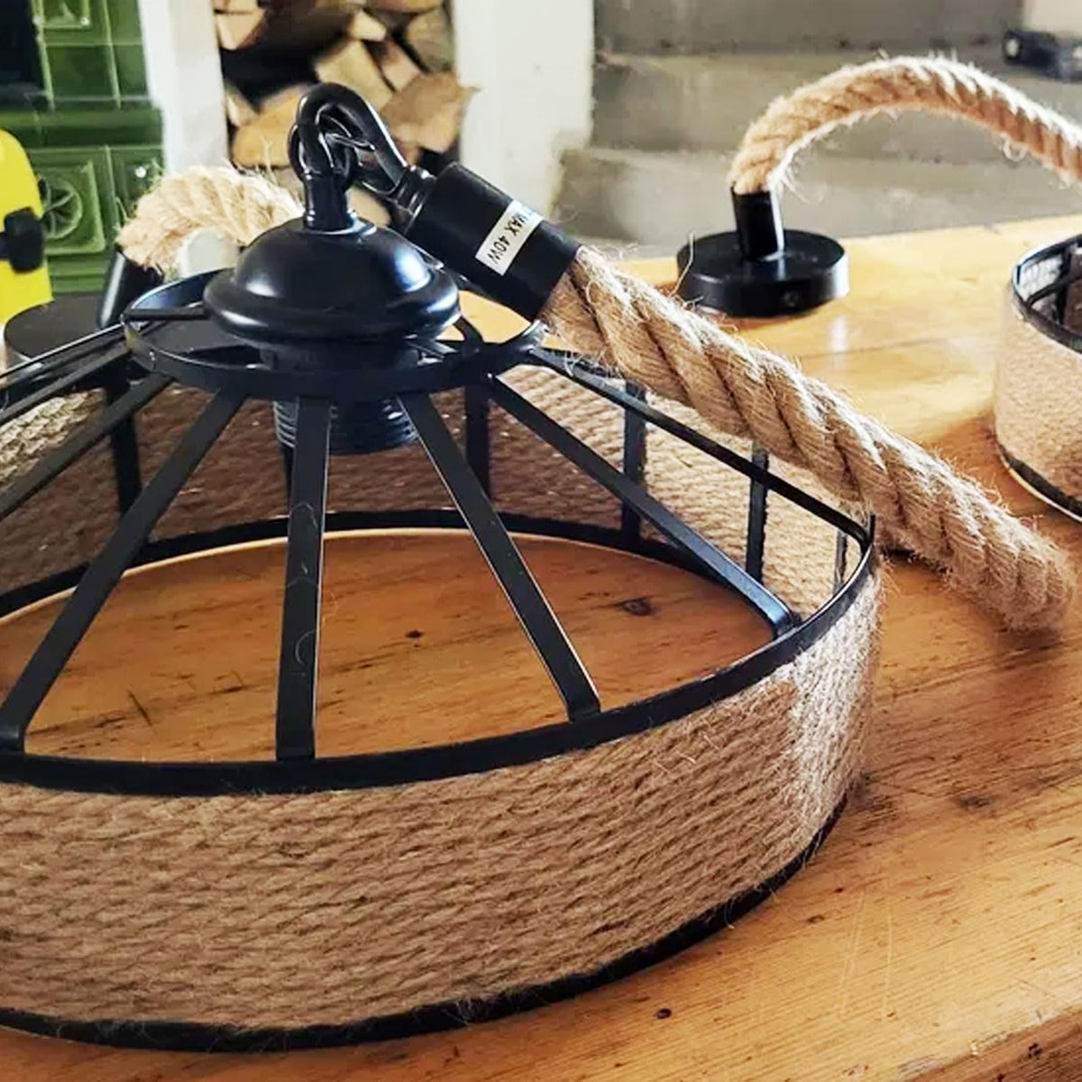 rope pendant light for dining room