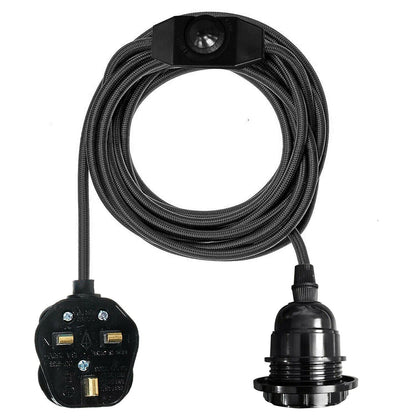 Plug in Pendant Light E27 2m Dimmer Switch Cable~4142