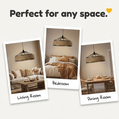 natural hemp rope ceiling lamp