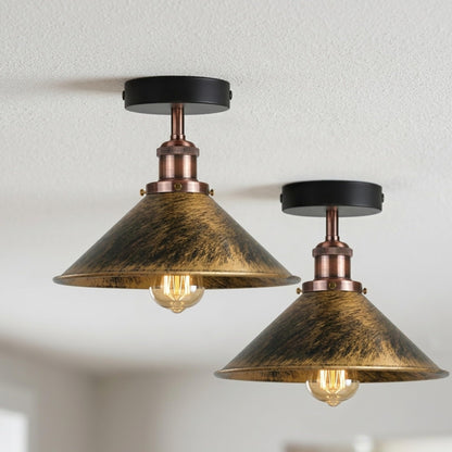 copper semi flush 2 pack ceili